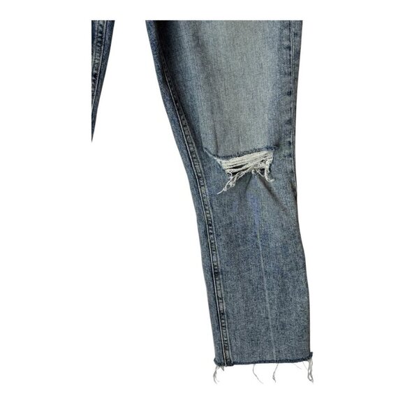 Rag & Bone Jeans Women 25 Blue Stella Wash Nina High Rise Ankle Flare Distressed - Picture 6 of 13